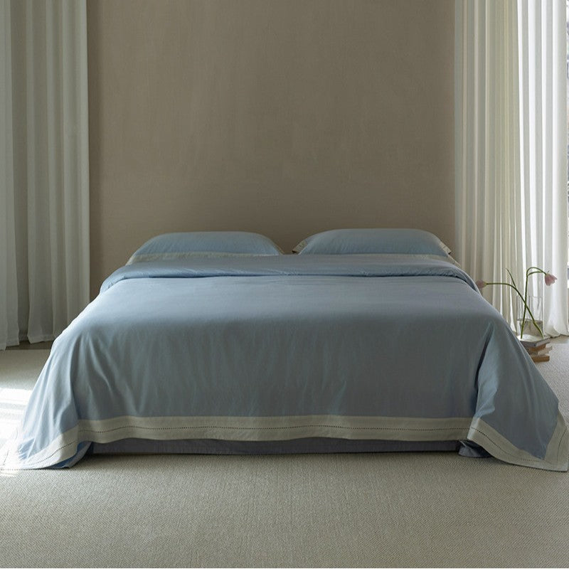 Luxus Baumwoll-Percale Bettbezug Set mit maßgeschneidertem Saum