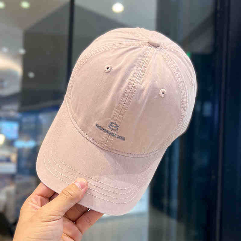 Herren Distressed Baumwoll Baseball Cap Brehn