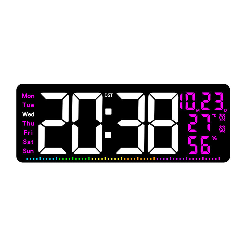 Digitaler Alarmwecker mit großem LED-Display und Wetterdaten Brehn