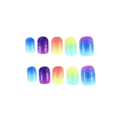Gradient Glitter Nail Art Enhancements Brehn