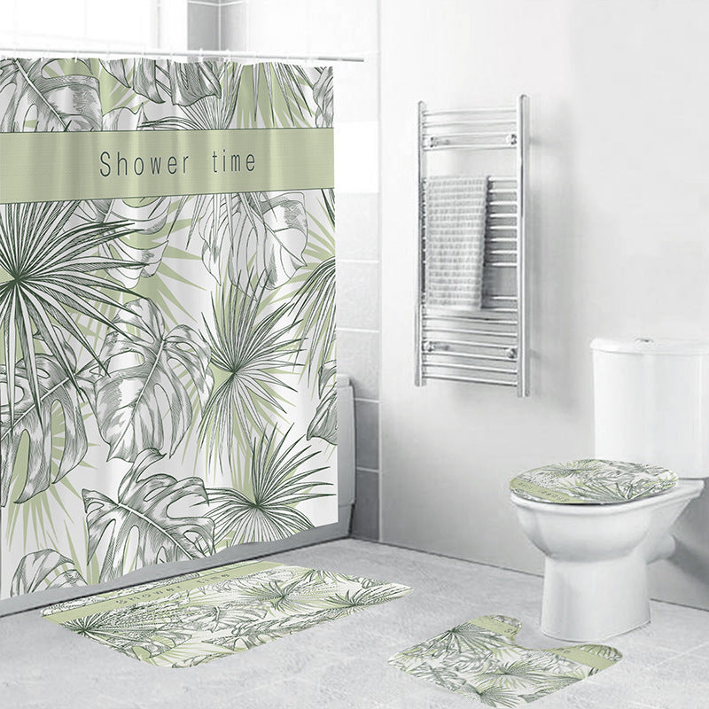 Tropische Pflanzen Badezimmer Set Brehn
