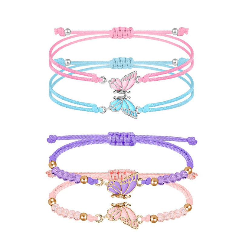 Butterfly Charm Halskette und Armband Set Brehn