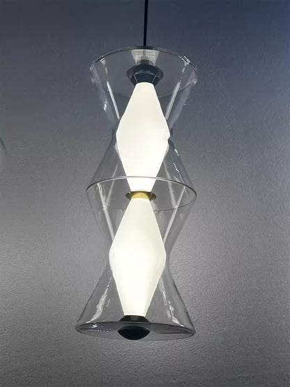 Künstlerische Glas Pendelleuchte