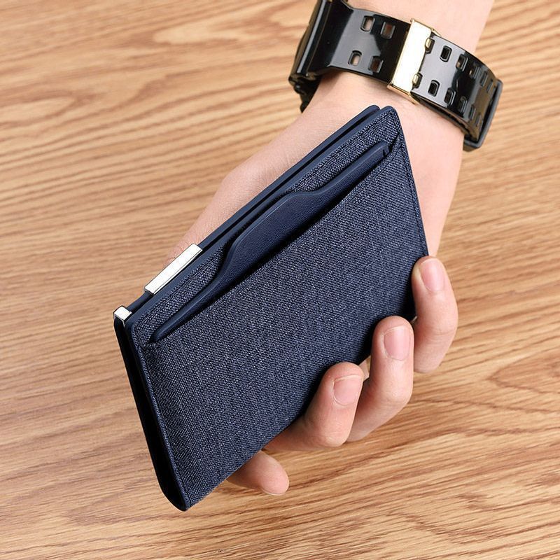 Slim Fabric RFID-blockierender Kartenhalter Brehn
