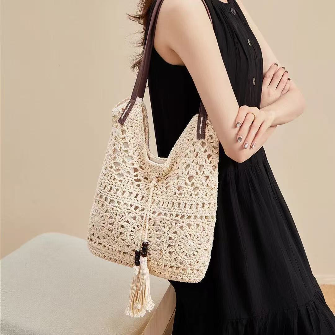 Handgefertigte Makramee Strandtasche Brehn