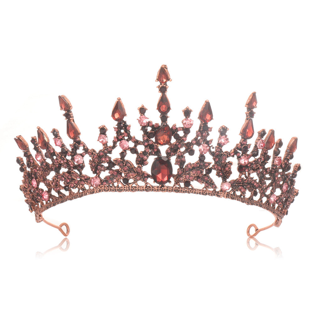 Damen Elegante Tiara mit funkelnden Kristallen Brehn