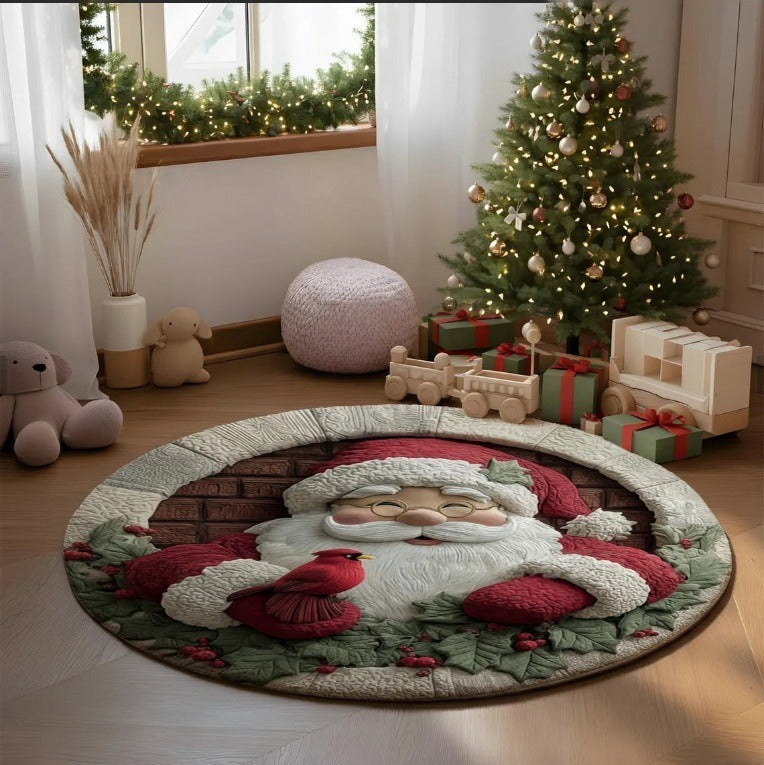 Weihnachtliches Patchwork-Teppich