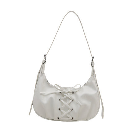 Stylische Schnür-Schultertasche