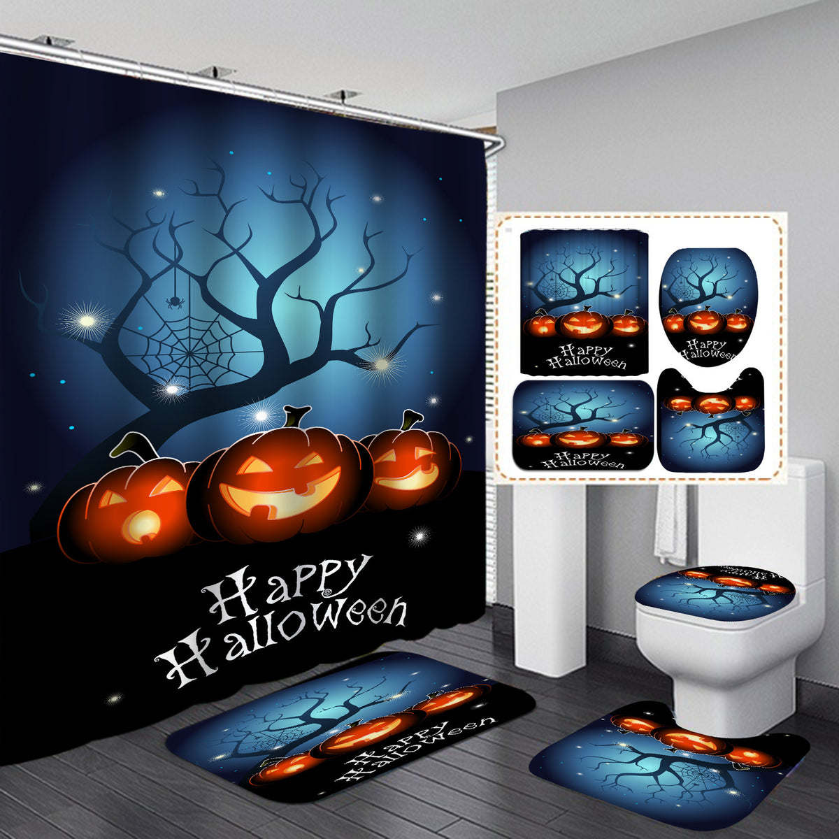 Heimdekor Halloween Themen Badezimmer Set Brehn