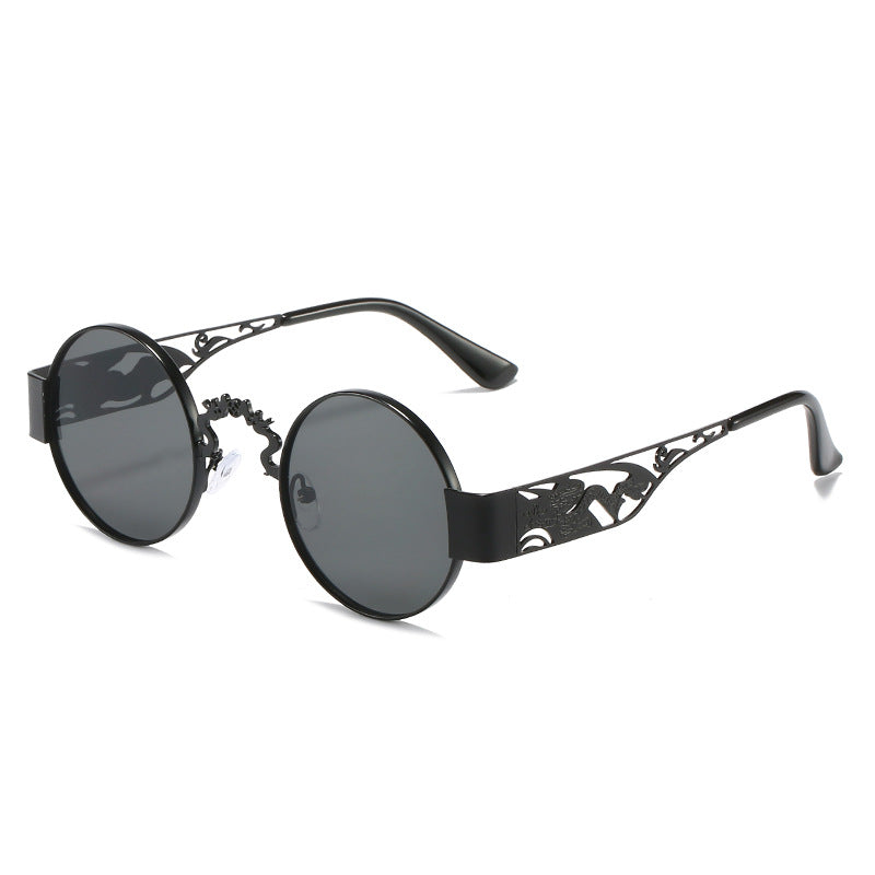 Damen künstlerische runde Sonnenbrille mit elegantem filigranen Rahmen Brehn