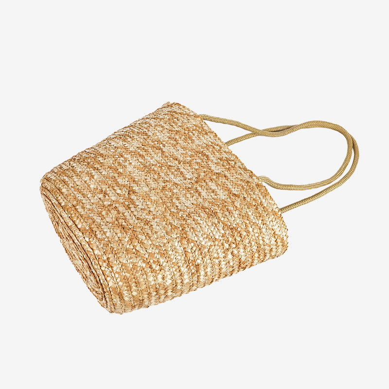 Damen Geflochtene Basttasche Brehn