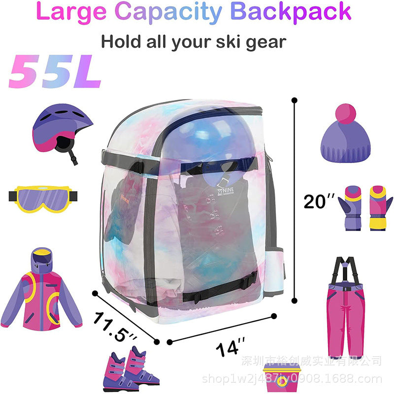 Stylischer Aquarellmuster-Rucksack Brehn
