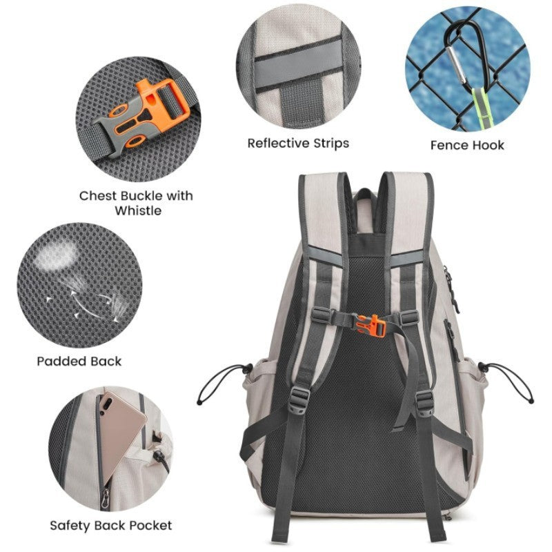 Sportlicher Tennis-Rucksack mit Schuhfach Brehn