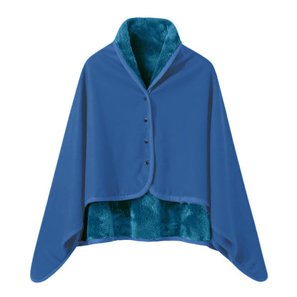 Damen Elegante Kuscheldecke mit Kragen Brehn