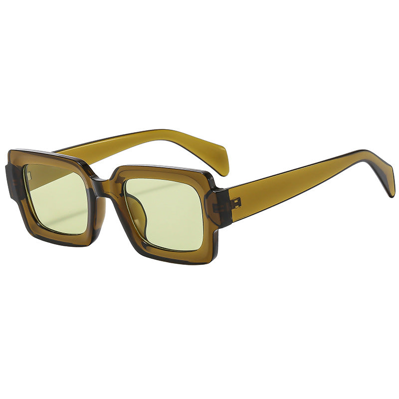 Damen Modische rechteckige Sonnenbrille mit eleganter Rahmendesign Brehn