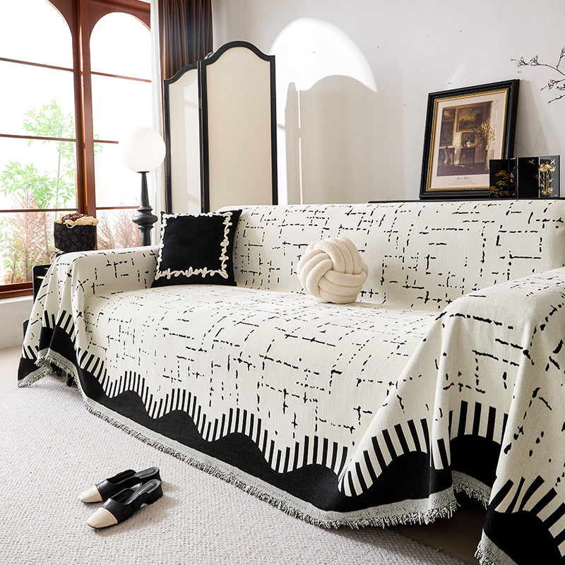 Modern geometrisches Muster Sofa-Wurfdecke