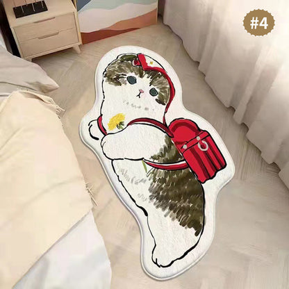 Cartoon Katzenförmiger Teppich Brehn