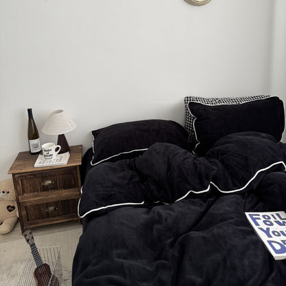 Premium Weiches Plüsch Bettwäsche Set