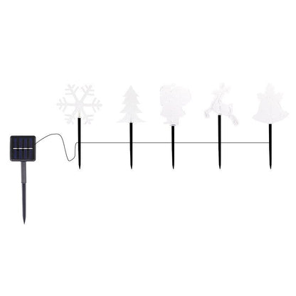 Acryl Feiertagsmotiv Solar Gartenweg Stake Lichter Mit Warmem LED Und Erdspieß Brehn
