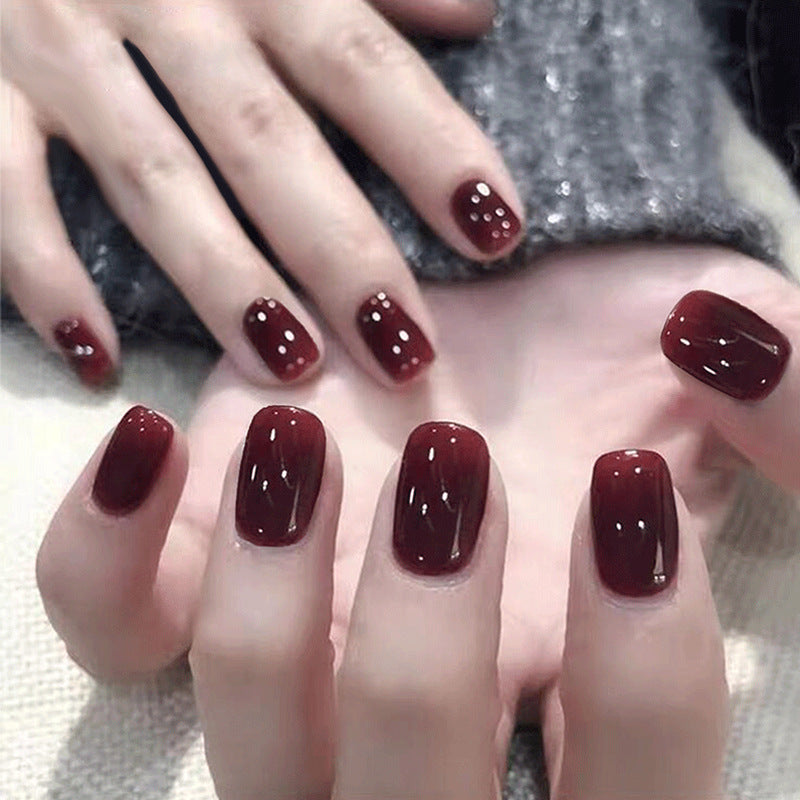 Glänzendes, langanhaltendes Press-On-Nagelset Brehn