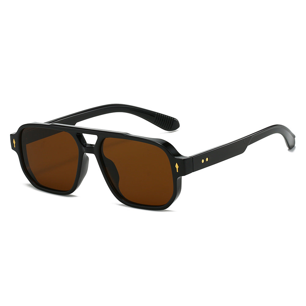 Oversized geometrische Sonnenbrille mit verbesserter UV-Schutz Brehn