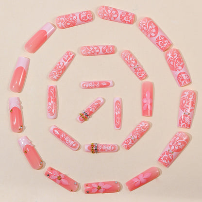 Florale dekorative 3D Nagelkunstverlängerungen Brehn