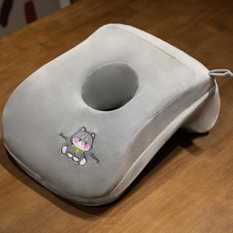 Plüsch Nackenstützkissen mit ergonomischer Aussparung Brehn