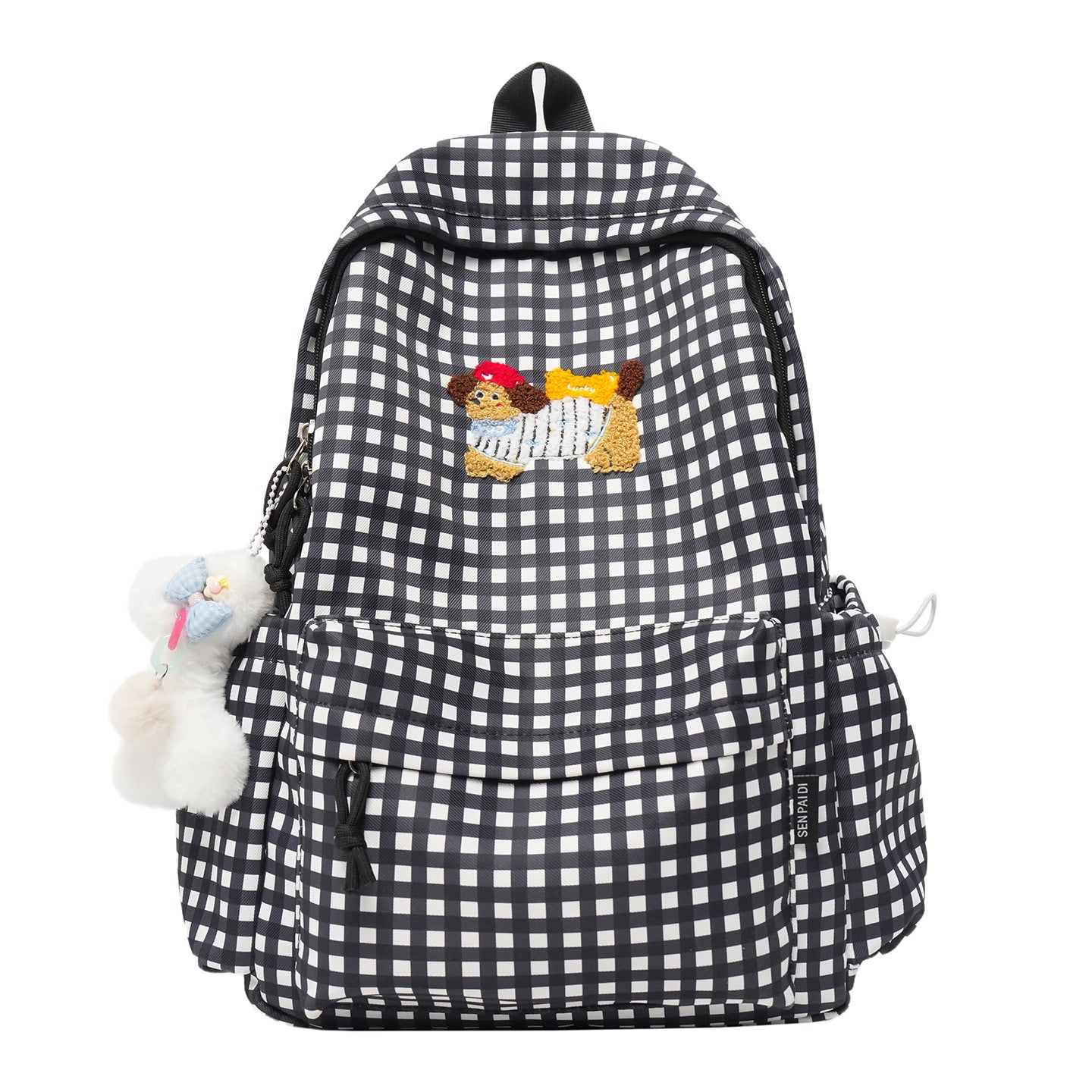 Verspielter Charakter Bestickter Rucksack