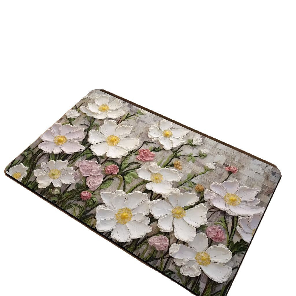 Künstlerisches Blumenmuster Bereichsmatte Brehn