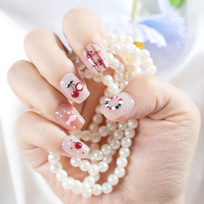 Künstlerisches Press-On-Nagelset mit fantasievollen Designs Brehn