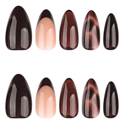 Kunstvolle Nagelkunst mit Ombre-Effekt und Muster Brehn