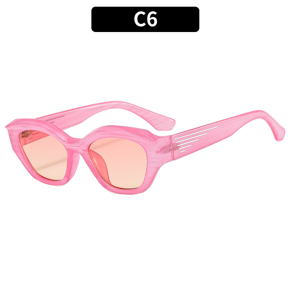 Chic Eckige Sonnenbrille