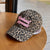 Gestickte Leopardenmuster-Kappe