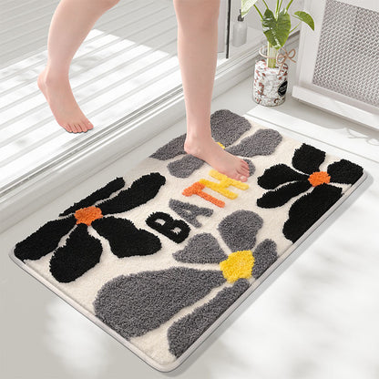 Blumenmuster-Memory-Schaum-Badmatte Brehn