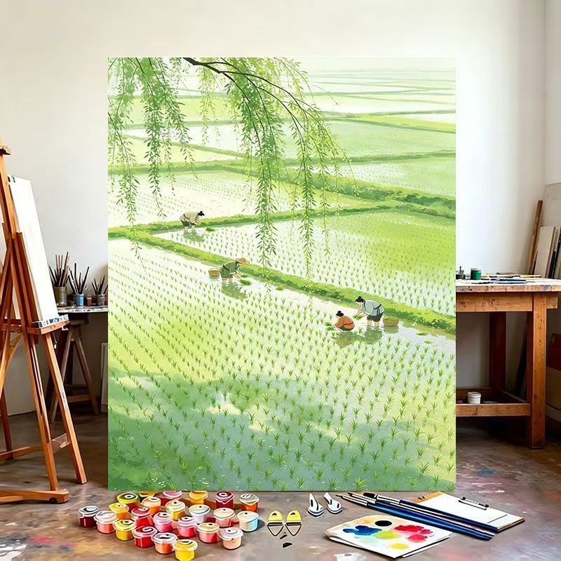 Reisefeld Landschaft Leinwandkunst Brehn