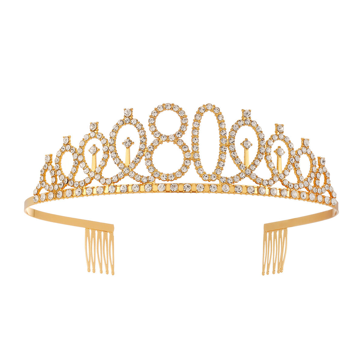 Damen Kristallverzierte Tiara mit elegantem Design Brehn