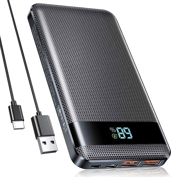 Hochleistungs-Powerbank mit Digitale Anzeige und Schnellladefunktion Brehn