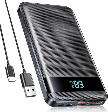 Hochleistungs-Powerbank mit Digitale Anzeige und Schnellladefunktion Brehn