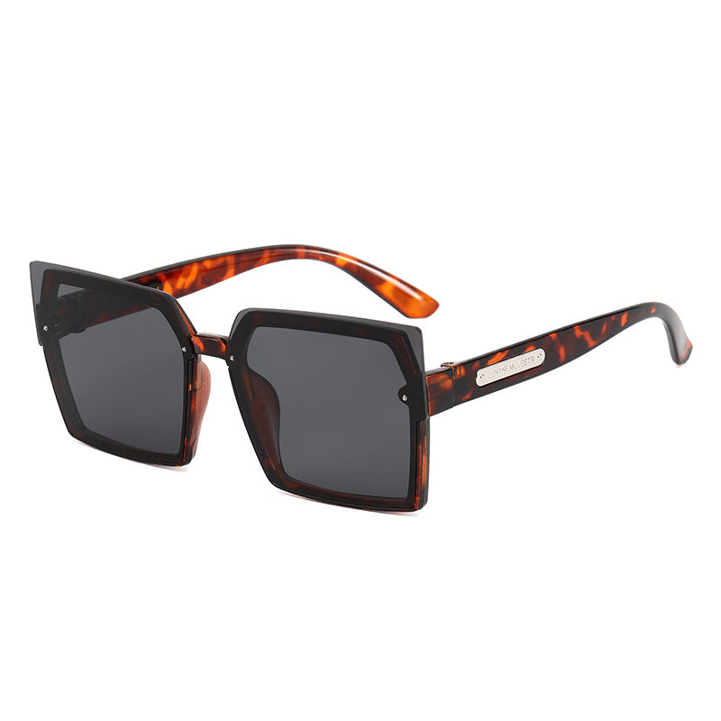 Damen Modische quadratische Sonnenbrille mit stylischem zweifarbigen Rahmen Brehn