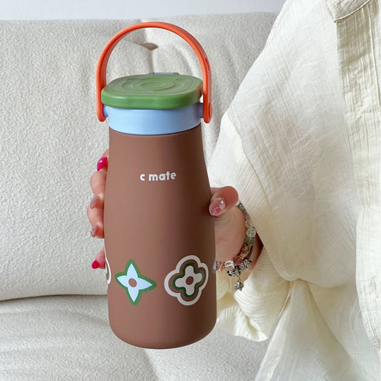 Damen Ergonomische Trinkflasche mit praktischem Tragegriff Brehn