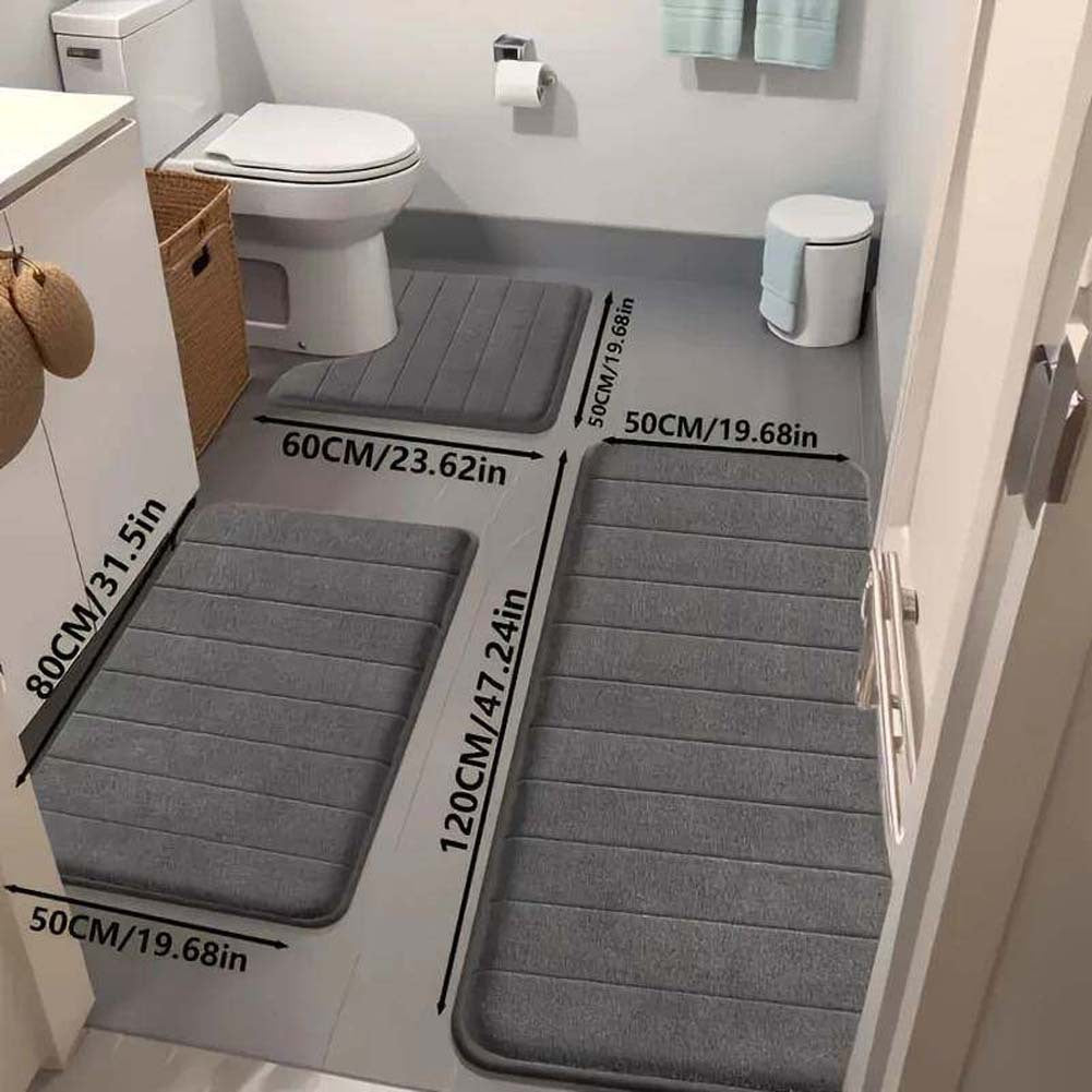 Memory Foam Badezimmer Teppich Set