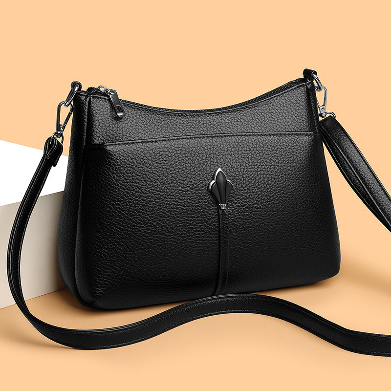 Elegante Leder Schultertasche