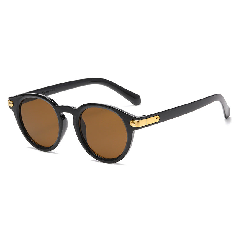 Damen modische Sonnenbrille mit transparentem Rahmen und robusten Gläsern Brehn