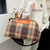 Stylische Karierte Wochenend-Tote-Tasche Brehn