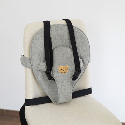 Transportable gepolsterter Babystuhl-Hochstuhl mit Sicherheitsgurten