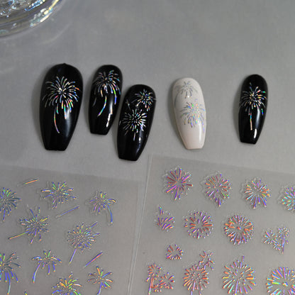 Dekorative Nagelkunst Aufkleber Set