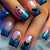 Künstlerische Gradient Press-On Nagelverlängerungen Brehn