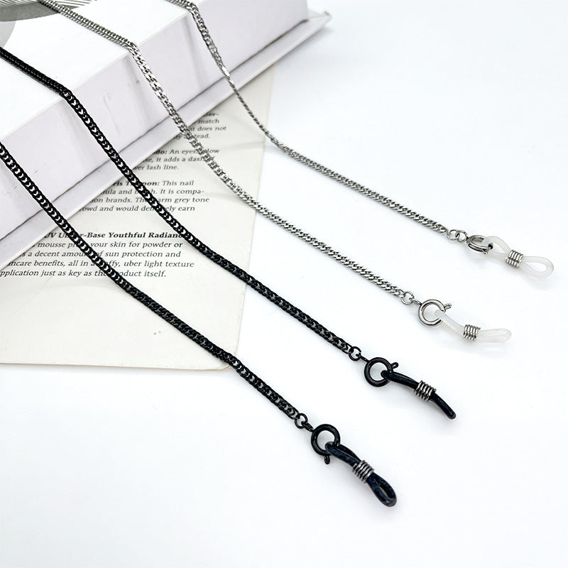 Metallic Brillen Kette Brehn