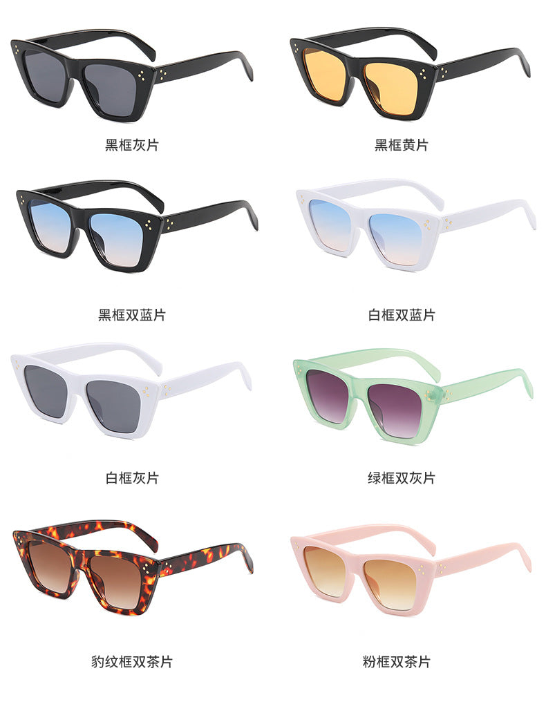 Damen modische Cat-Eye Sonnenbrille mit UV-Schutz und stilvollem Design Brehn