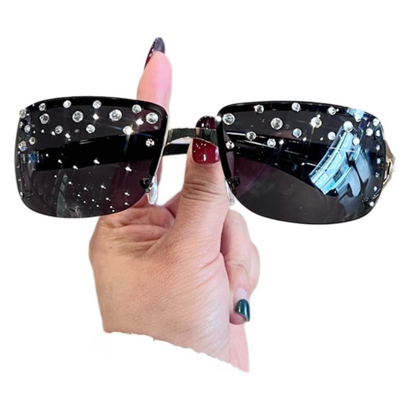 Damen Designer-Sonnenbrille mit funkelnden Strass-Akzenten Brehn